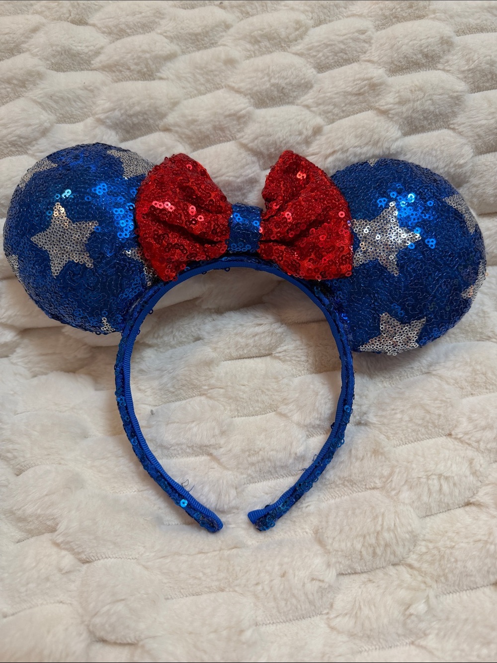 Disney's Minnie Mouse Sequin American 4th of July Headband